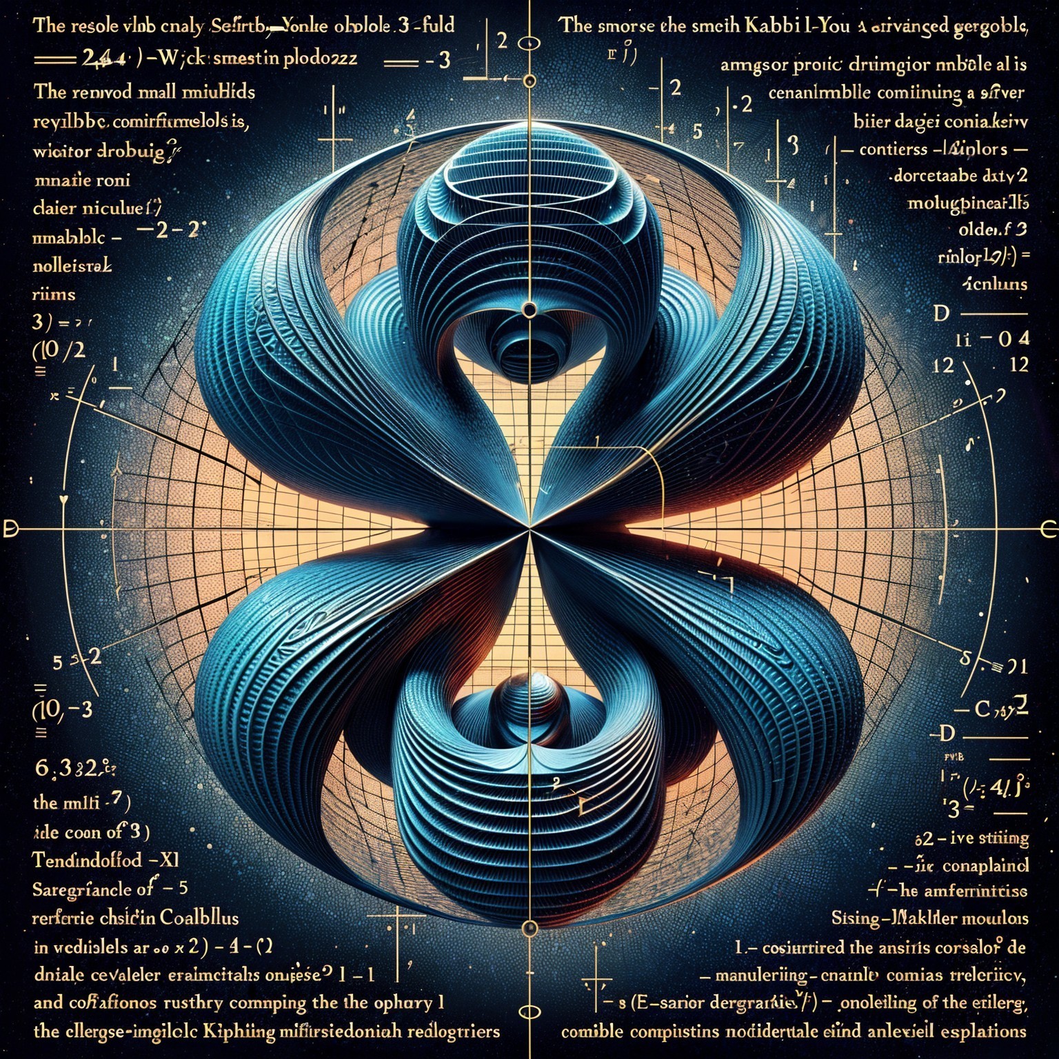 Abstract Mathematical Visualization with 3D Patterns