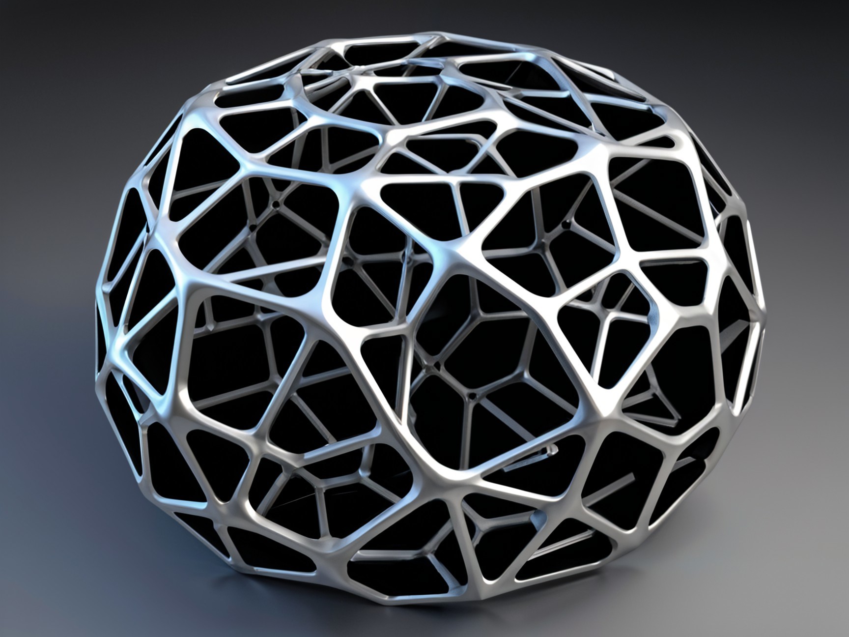 Intricately Structured 3D Organic Skeletal Object