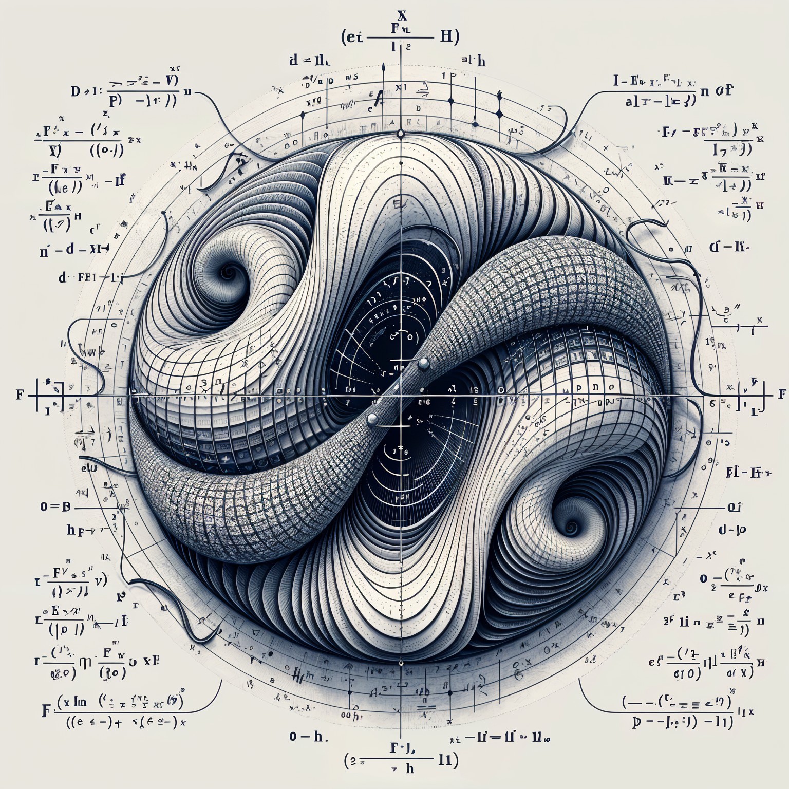 Intricate 3D Mathematical Structure with Geometric Patterns