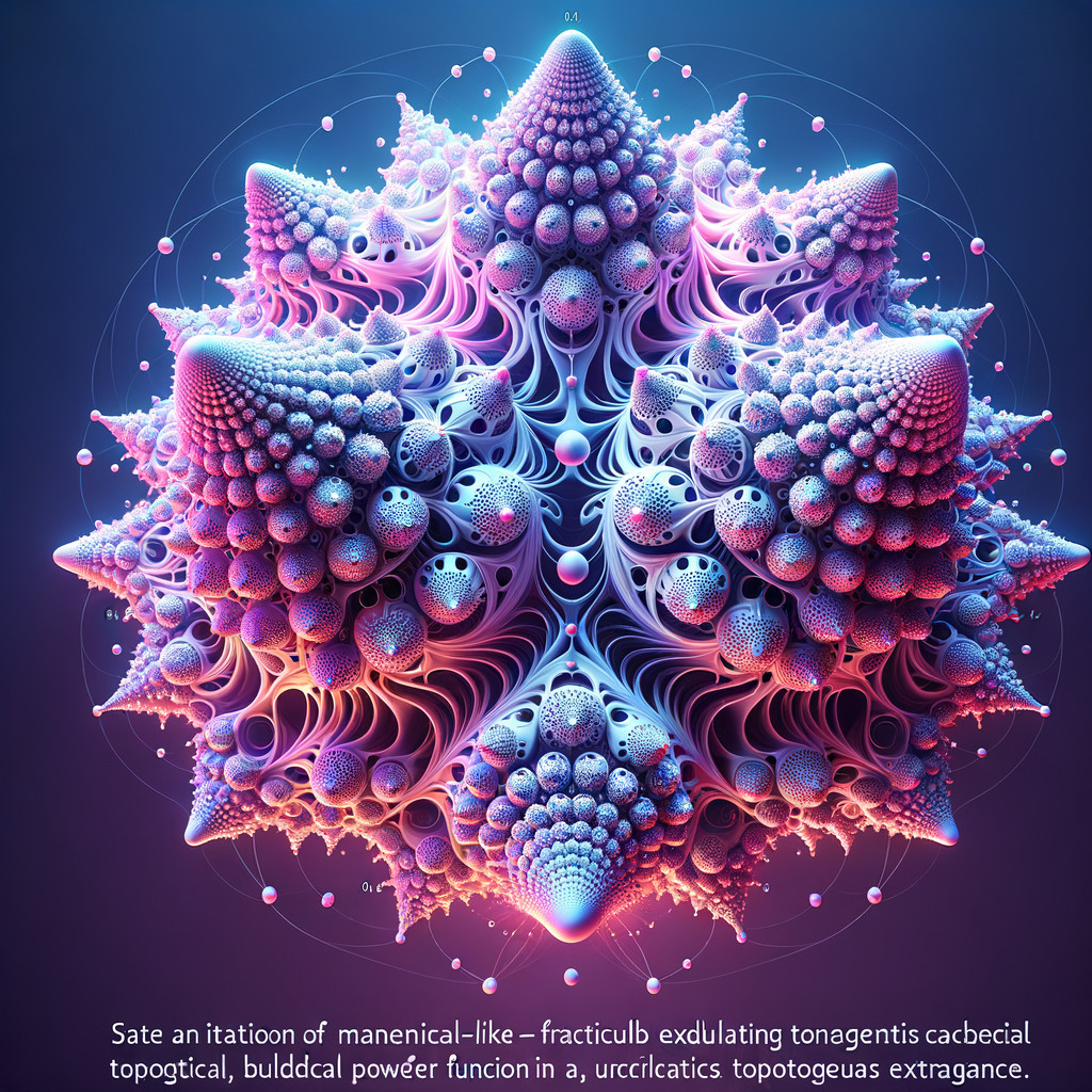 Fractal Structure with Bulbous Shapes and Swirling Patterns