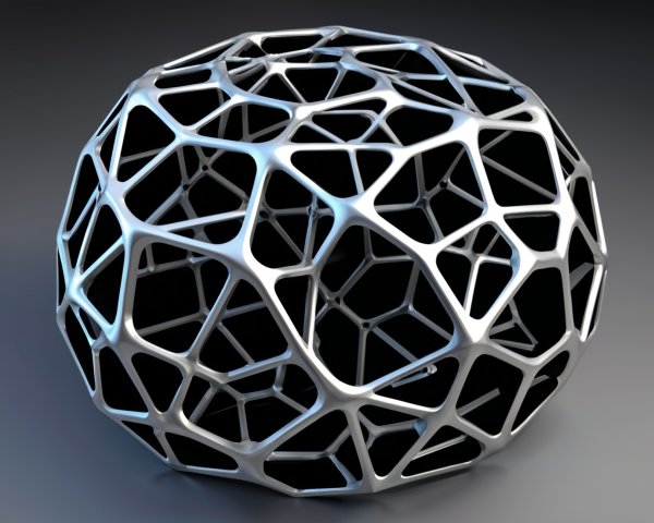 Intricately Structured 3D Organic Skeletal Object