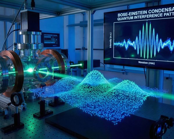 Scientific Laboratory with Laser and Quantum Patterns
