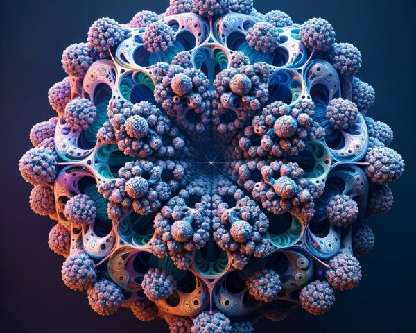 Fractal Representation of a Virus-Like Structure