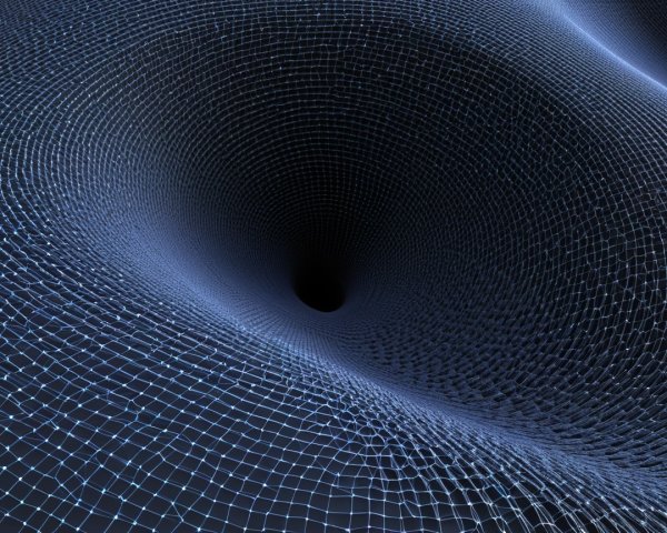 Abstract Representation of a Black Hole with Glow
