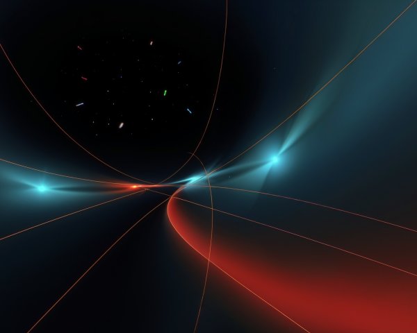 Surreal Digital Artwork of a Cosmic Space Scene