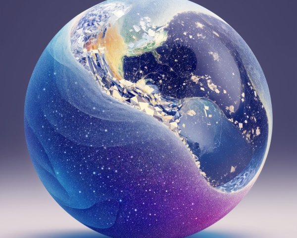 Spherical Earth Representation with Crystalline Texture