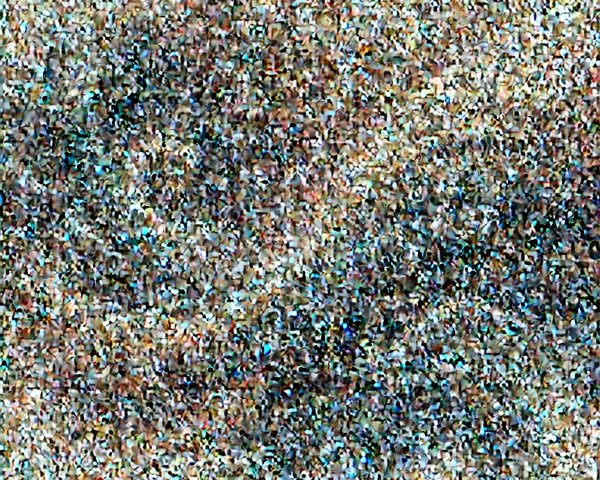 Textured Surface of Colorful Particles in Abstract Form