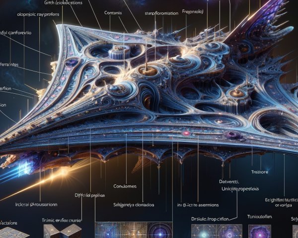 Intricate Spaceship Design Against Cosmic Backdrop