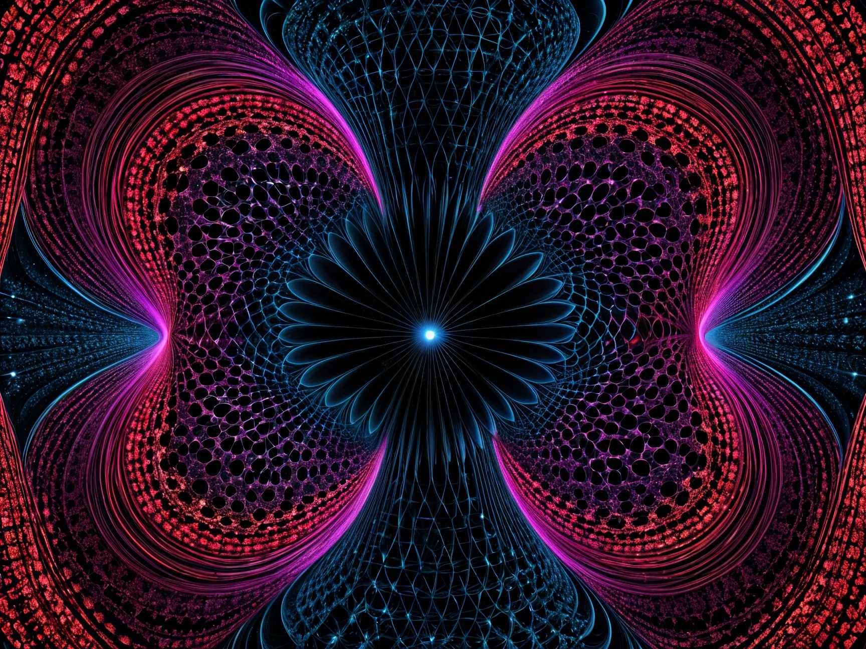 Abstract Digital Artwork with Patterns and Vibrant Colors