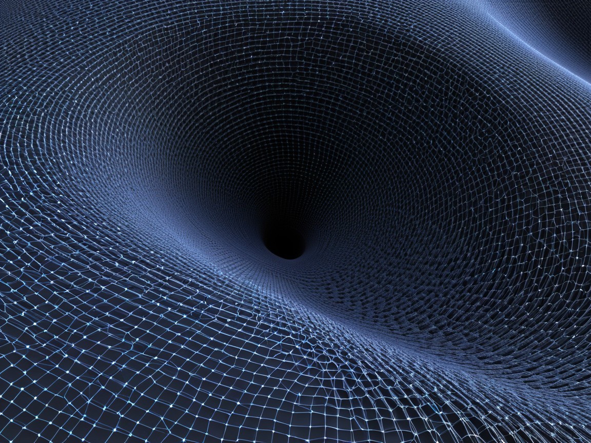 Abstract Representation of a Black Hole with Glow