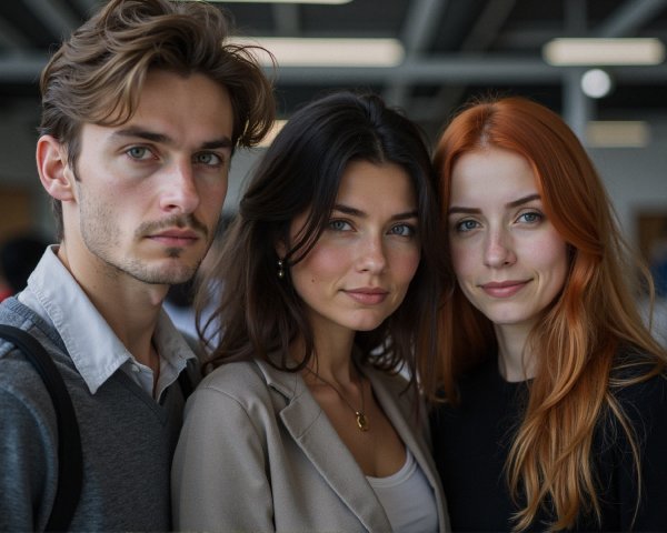 Group of Young Adults Displaying Confidence and Camaraderie