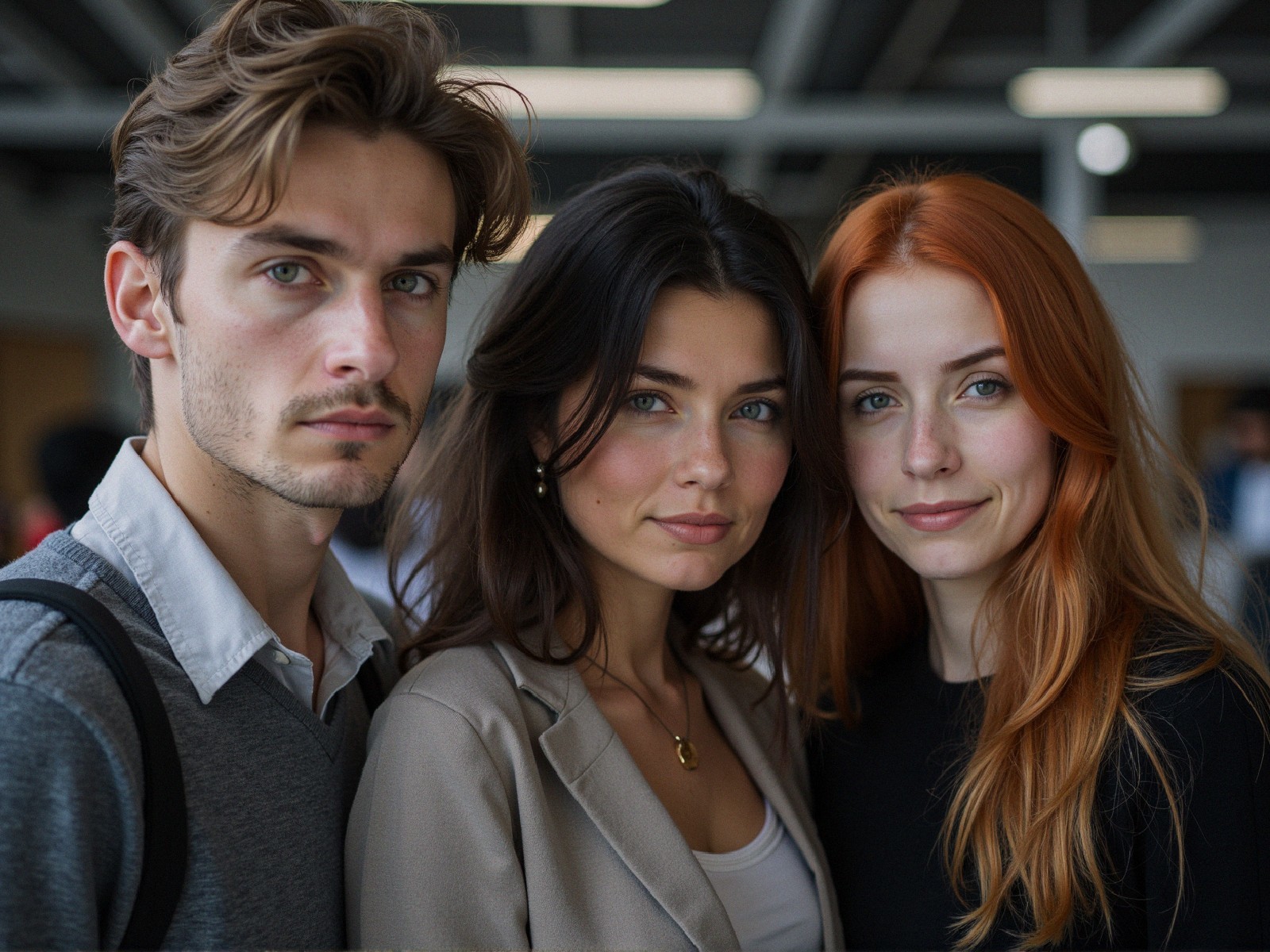 Group of Young Adults Displaying Confidence and Camaraderie