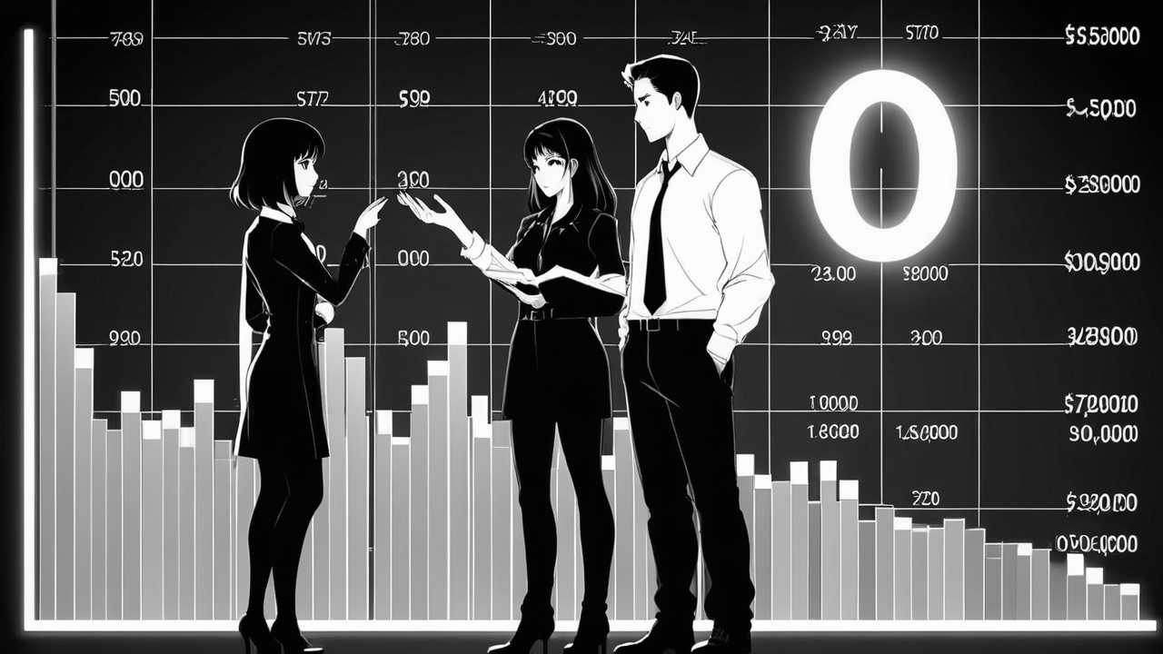 Monochromatic Digital Art of Characters in Discussion