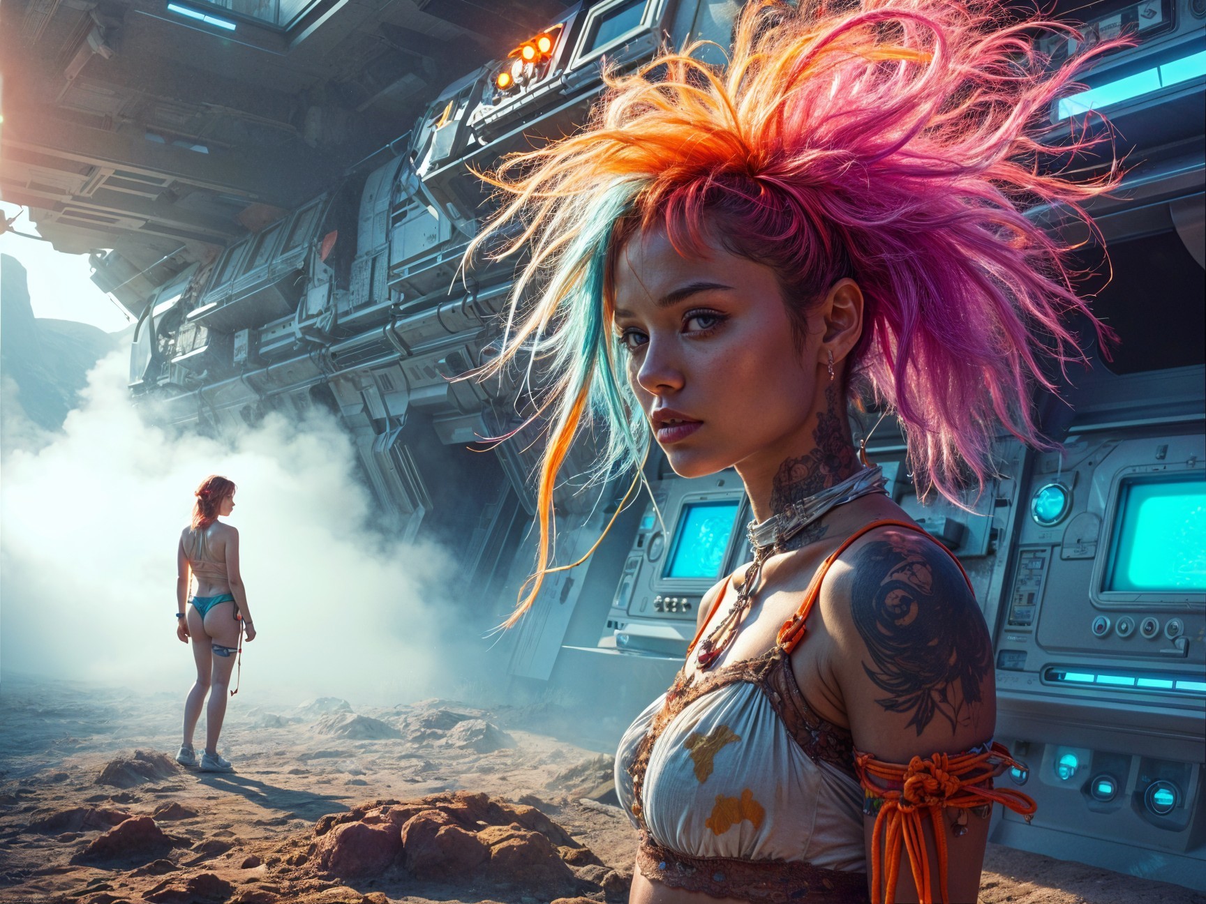 Exploration of a Futuristic Sci-Fi Landscape
