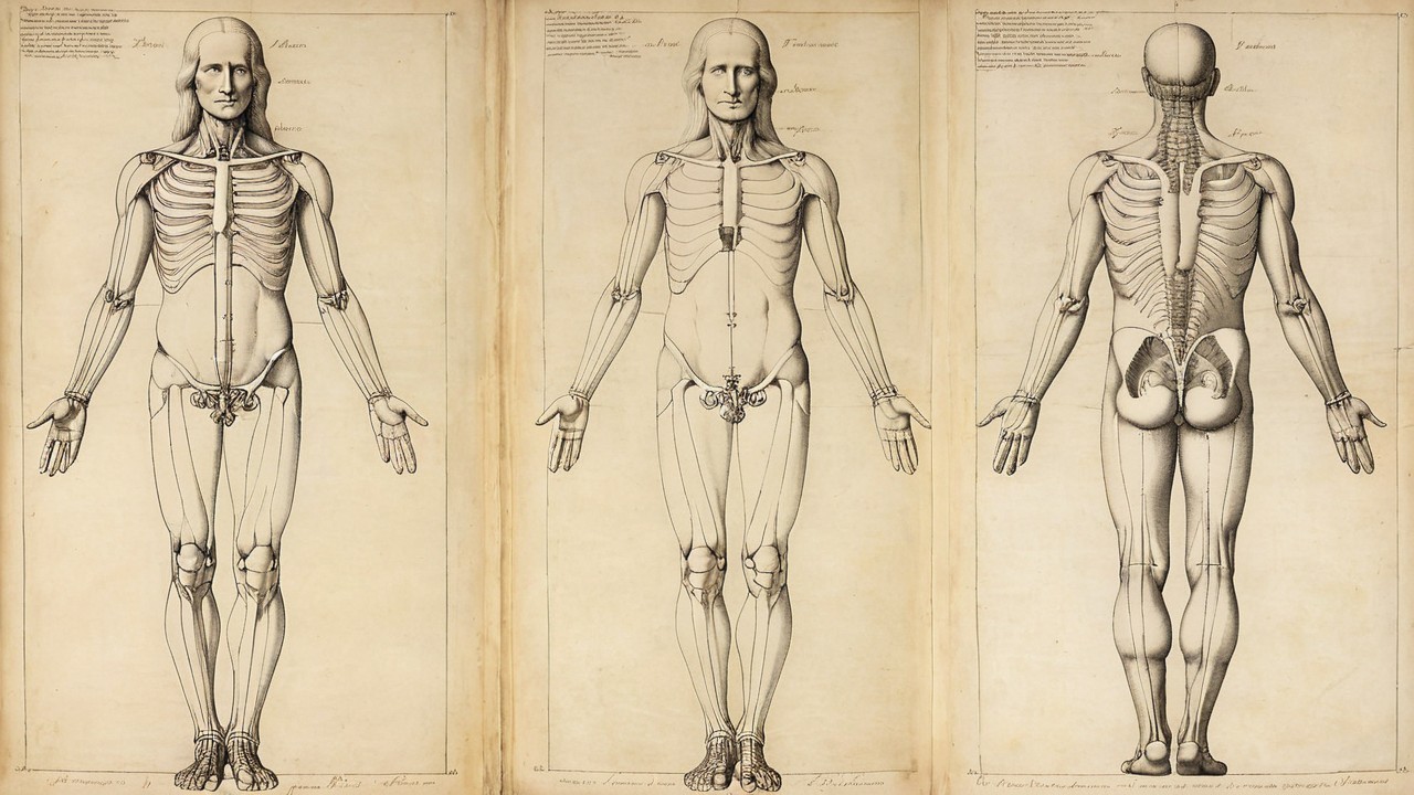 Detailed Anatomical Illustrations of the Human Skeleton