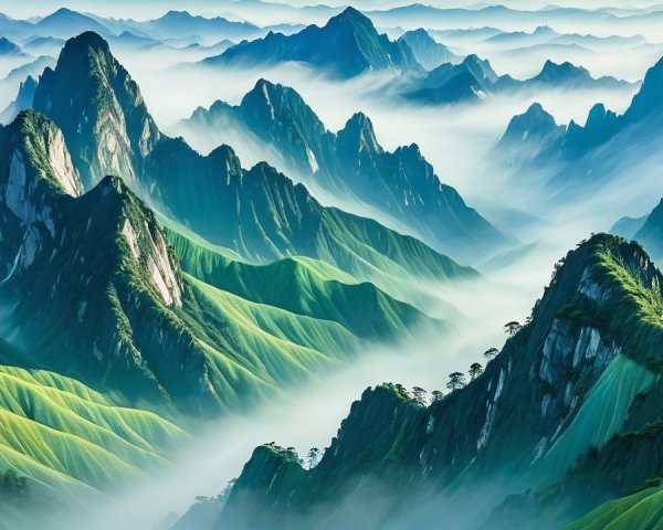 Breathtaking Mountain Landscape with Lush Greenery