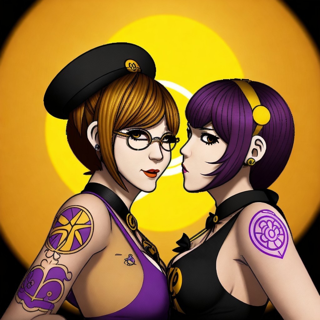 Stylish Women with Unique Outfits and Confident Poses