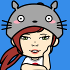 Vibrant Portrait of a Woman with Pastel Rainbow Hair