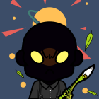 Symmetrical Abstract Artwork with Glowing Elements