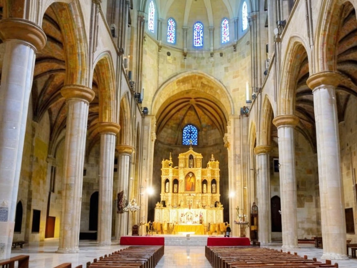 Interior Features of a Grand Cathedral