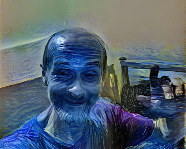 Smiling Person with Thumbs-Up in Vibrant Colors