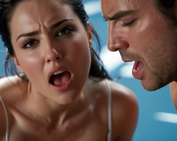 Intense Emotional Exchange Between Two Individuals