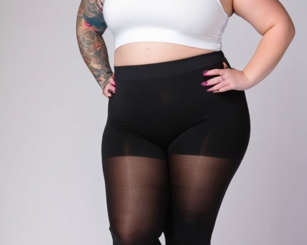 Trendy Outfit Featuring Crop Top and Sheer Leggings