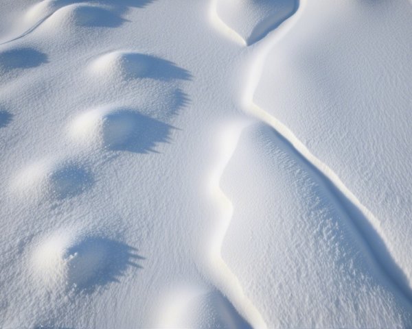 Serene Landscape of Untouched Snow in Winter