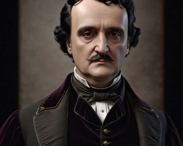 19th-Century Formal Portrait of a Man with Mustache