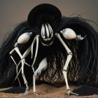 Muscular Black Furry Creature with Multiple Limbs