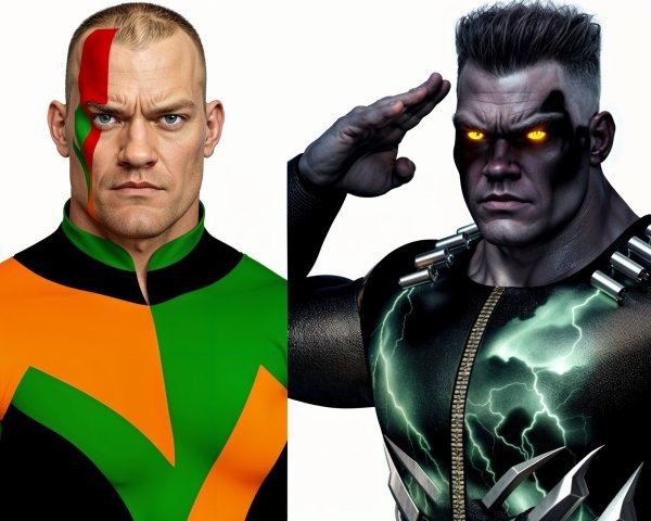 Superheroes in Vibrant Costumes with Distinct Styles