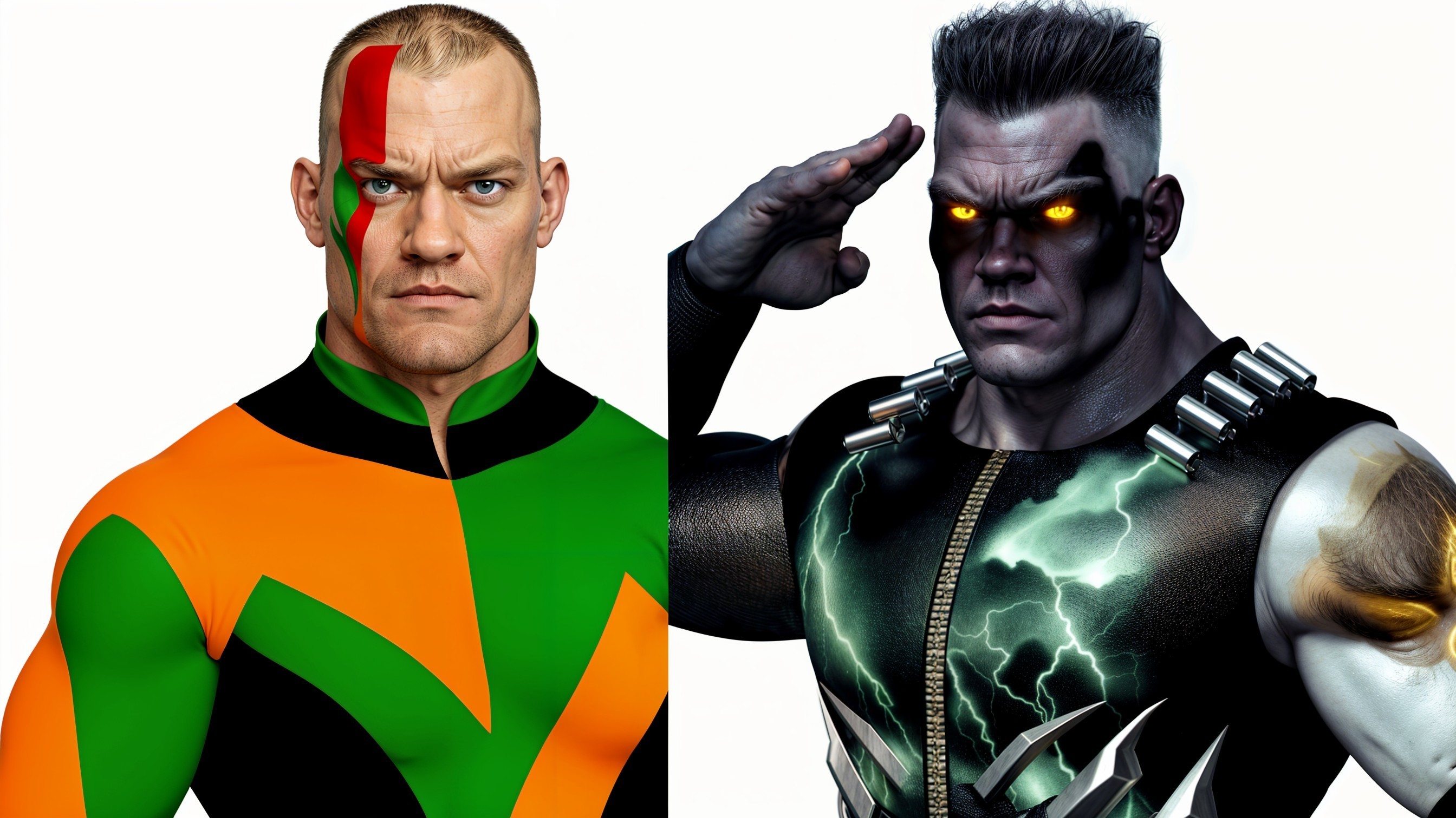 Superheroes in Vibrant Costumes with Distinct Styles