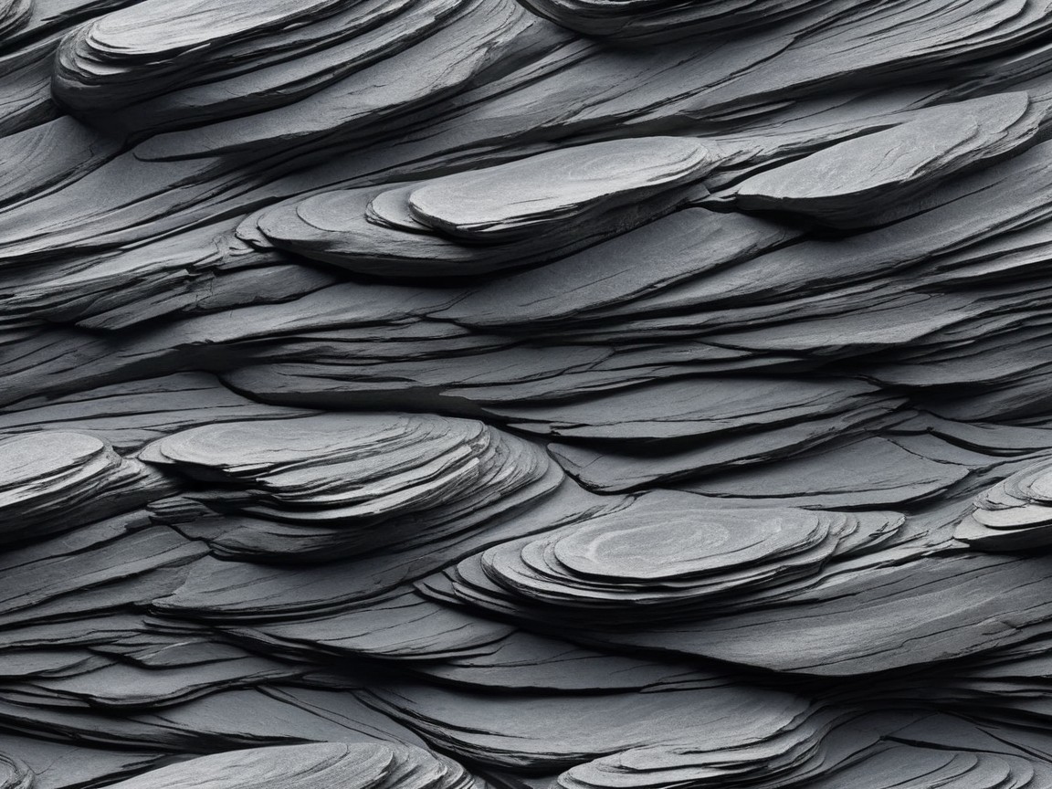 Layered Rock Formations with Smooth Surfaces and Texture