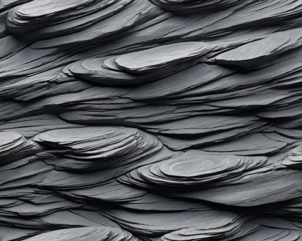 Layered Rock Formations with Smooth Surfaces and Texture