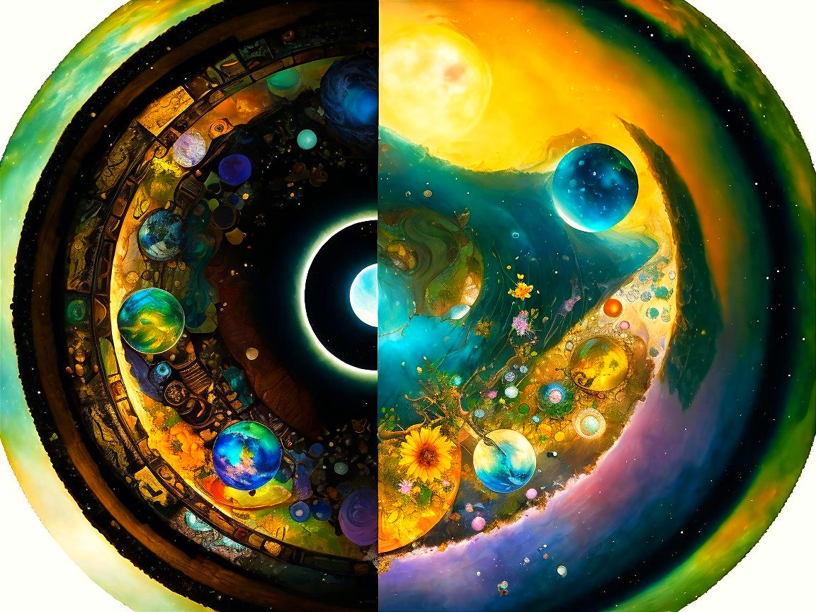 Cosmic Landscape with Duality of Dark and Vibrant Realms