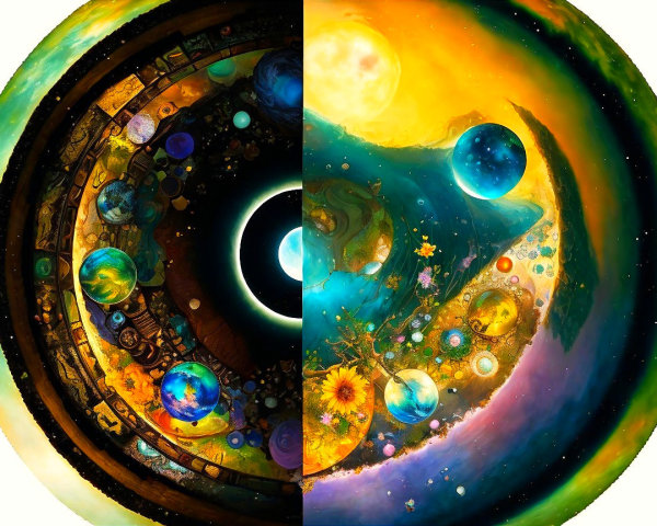 Cosmic Landscape with Duality of Dark and Vibrant Realms