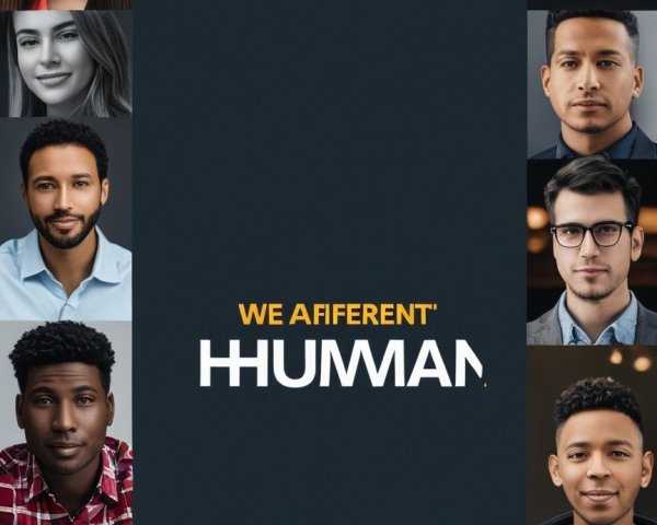 Diverse Individuals Celebrating Unity and Individuality