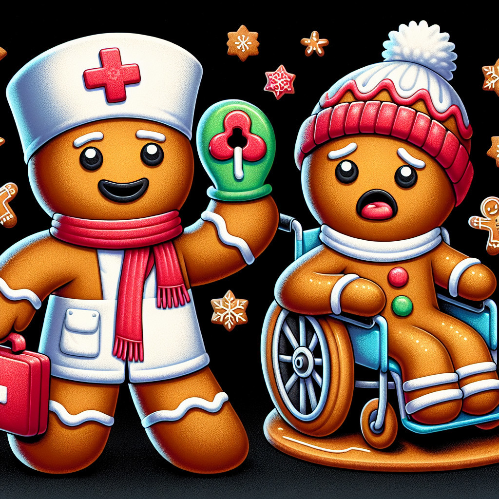 Cartoon Digital Painting of Gingerbread Characters
