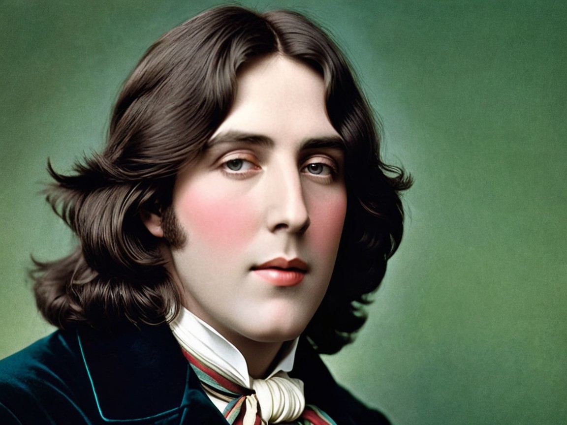 Colorized Portrait of a Young Man with Dark Hair