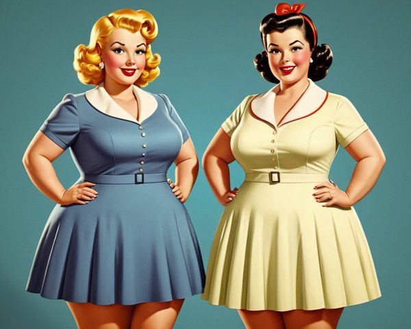 Retro-Inspired Outfits on Women with Vintage Hairstyles