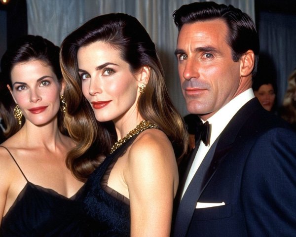 Three People in Formal Attire and Accessories