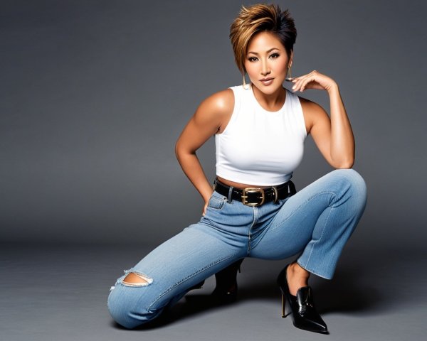 Confident Individual in Stylish Casual Outfit