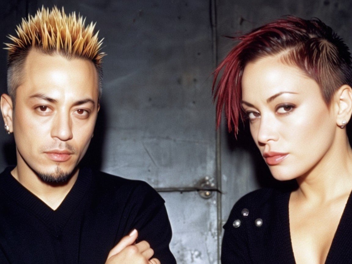 Close-up Portrait of Man and Woman in Low-Key Lighting