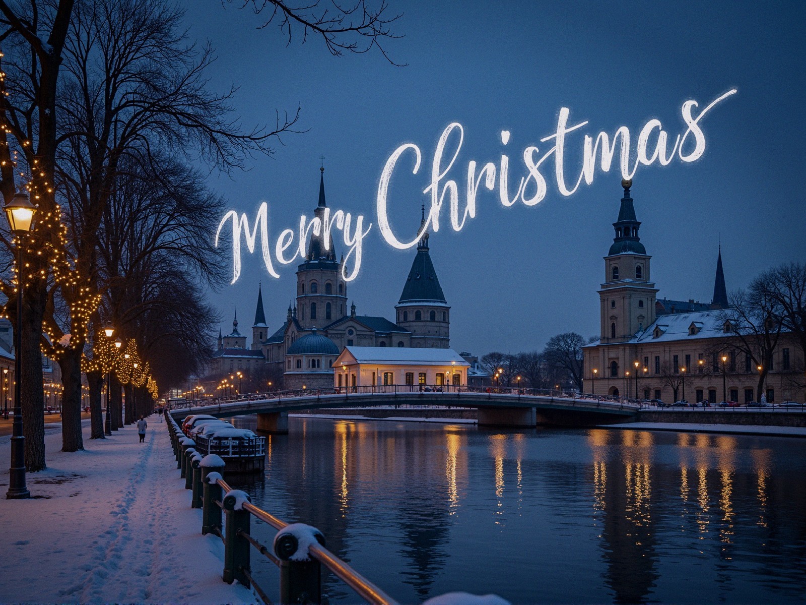 Winter Wonderland by the Riverside