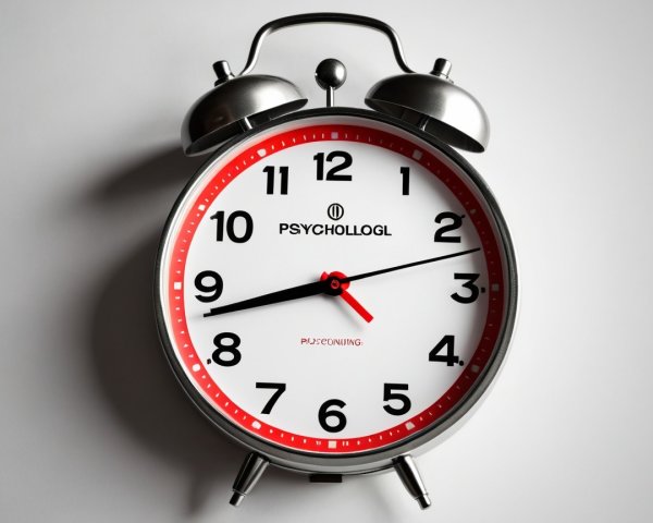 Close-Up of Silver Alarm Clock with Red Accents