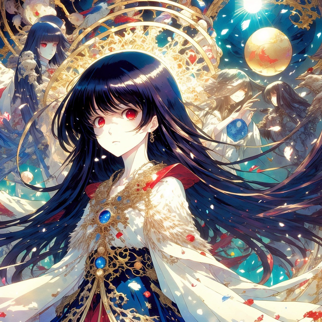 Ultra Detailed Anime Girl in Elaborate Dress Design