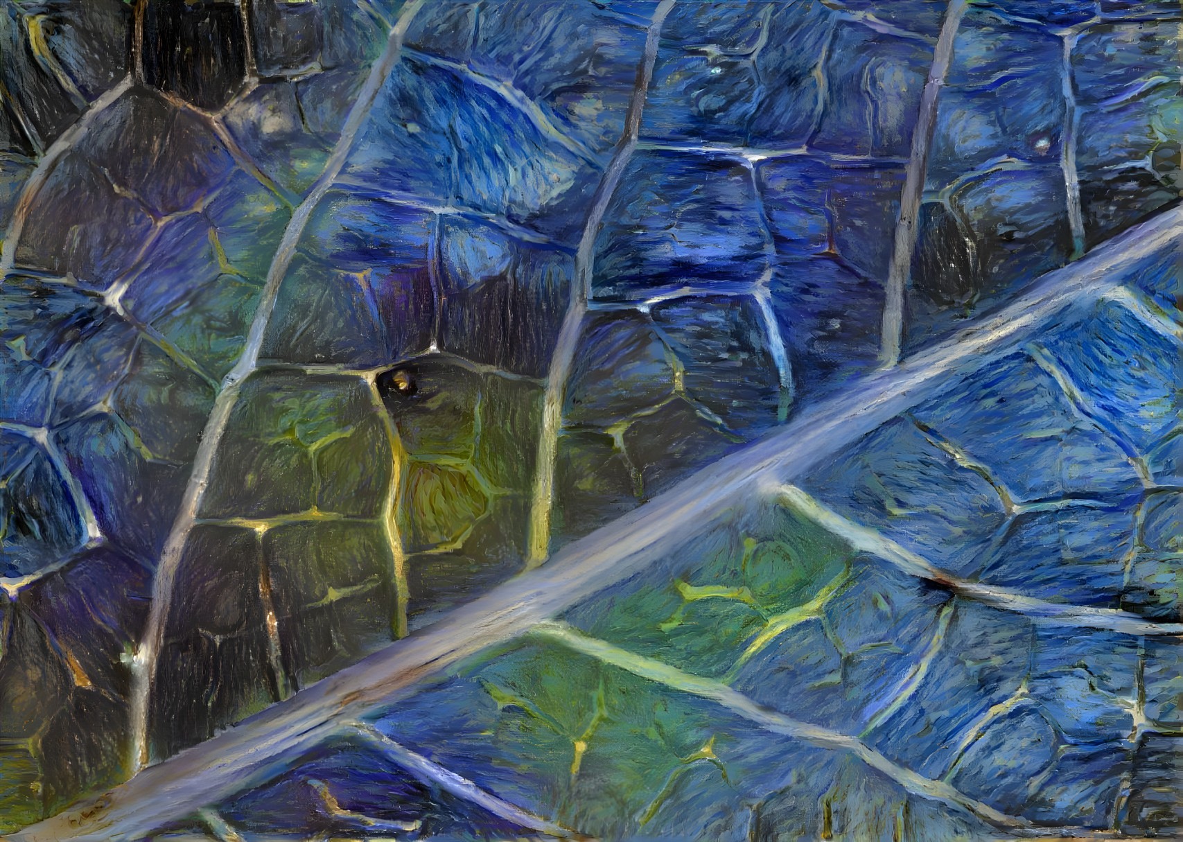 Close-Up of Leaf Texture in Vibrant Colors