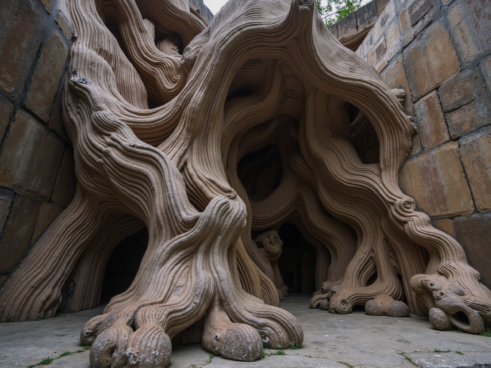 Unique Architectural Structure with Organic Forms