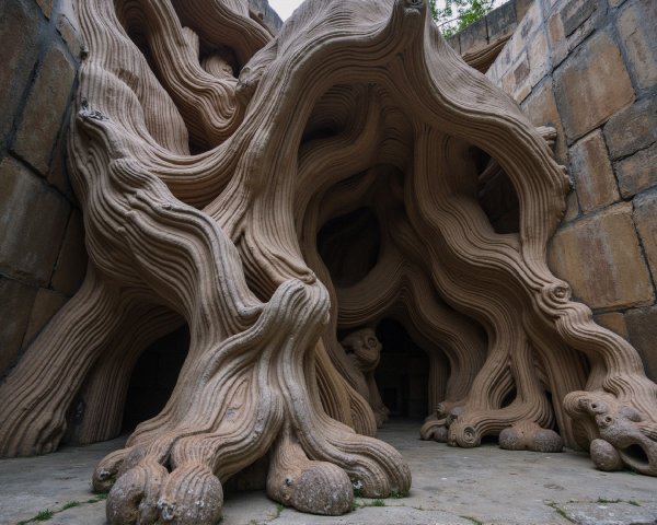 Unique Architectural Structure with Organic Forms