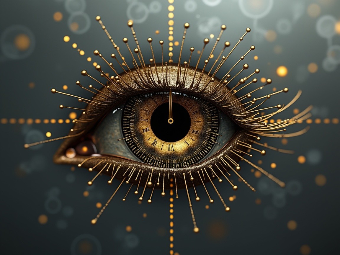 Artistic Representation of a Large Intricate Human Eye